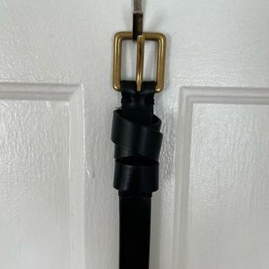 Madewell Leather Crisscross Skinny Belt